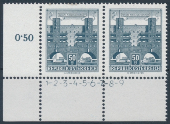 Briefmarke mit Symbolzahl(en)